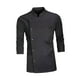 thumbnail image 3 of Chaqueta de chef otoño invierno transpirable para hombre mujer clásica negra camarero camarera 2XL, 3 of 9