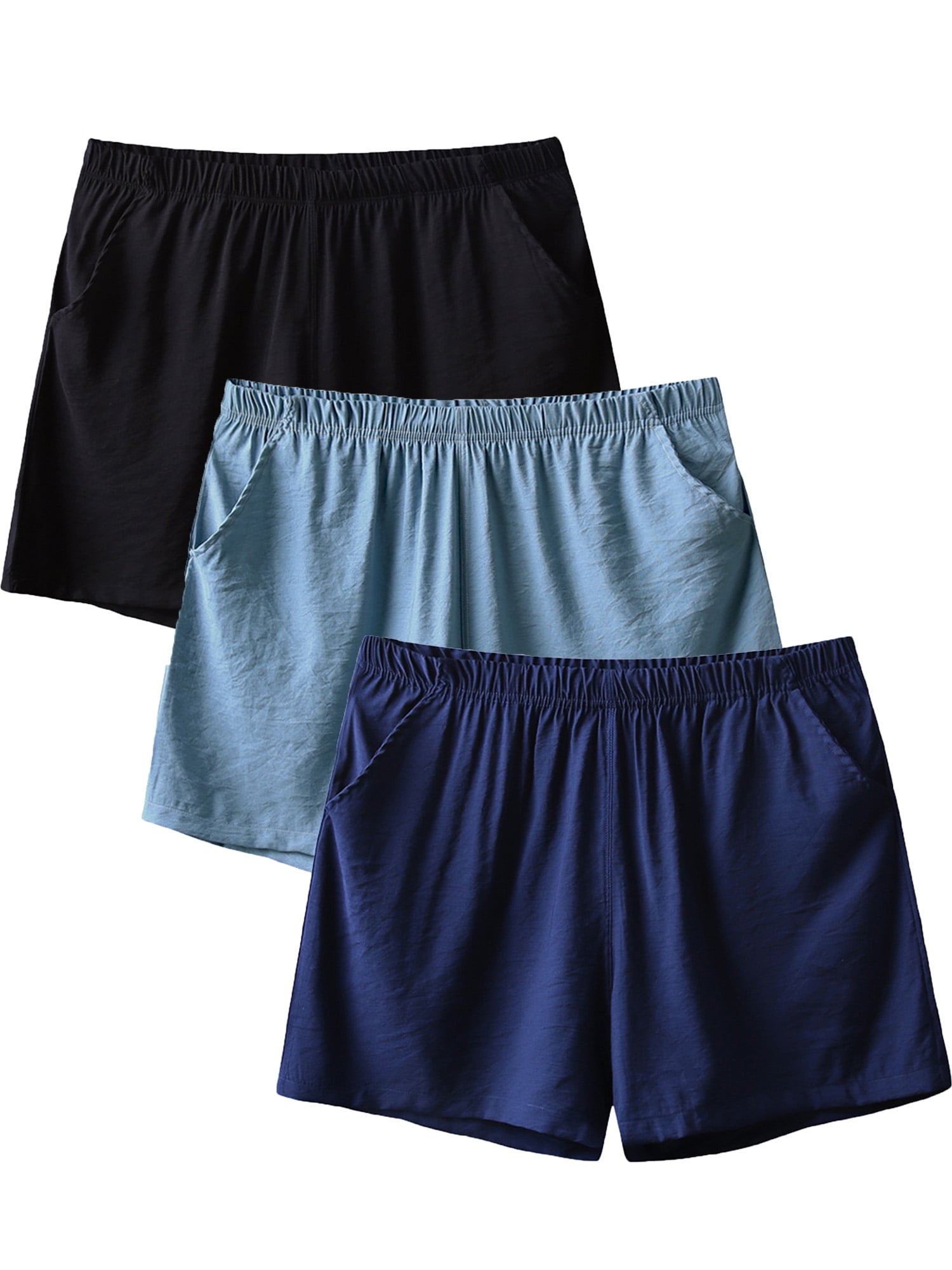 Avamo Mens 3 Pack Sleepwear Shorts 