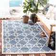 thumbnail image 2 of SAFAVIEH Courtyard Carol Geometric Indoor/Outdoor Area Rug, 2'7" x 5', Blue/Beige, 2 of 9