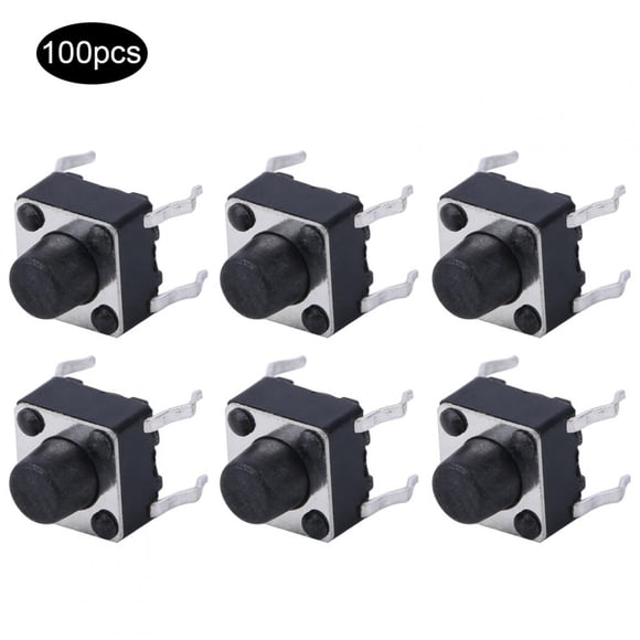 Mini interruptor de tacto, 100 piezas de interruptor de tacto micro de empuje táctil momentáneo hecho a mano con cuidado