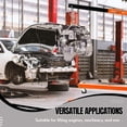 thumbnail image 5 of 2 Ton (4000 LB) Folding Hydraulic Engine Hoist, Engine Shop Crane Hoist Lift, Heavy Cherry Picker with 6 Wheels and Telescopic Boom for Home Garage, Workshop, Warehouse, Heavy-Duty, 5 of 6