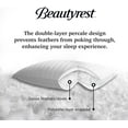 thumbnail image 7 of Beautyrest Luxury Goose Feathers Down Pillows King Size Set of 2, 7 of 7