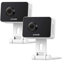 Zmodo Mini Pro 1080p Indoor Home Security Camera Wireless Baby Monitor/Pet/Nanny Camera, Two-Way Audio, Night Vision, Motion Detection (2 Pack)