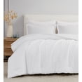 thumbnail image 4 of Brooklyn Loom 100% Flax Linen White 3-Piece Full/Queen Comforter Set, Solid Casual themed, Adult Bedding, OEKO-TEX Certified, 4 of 8