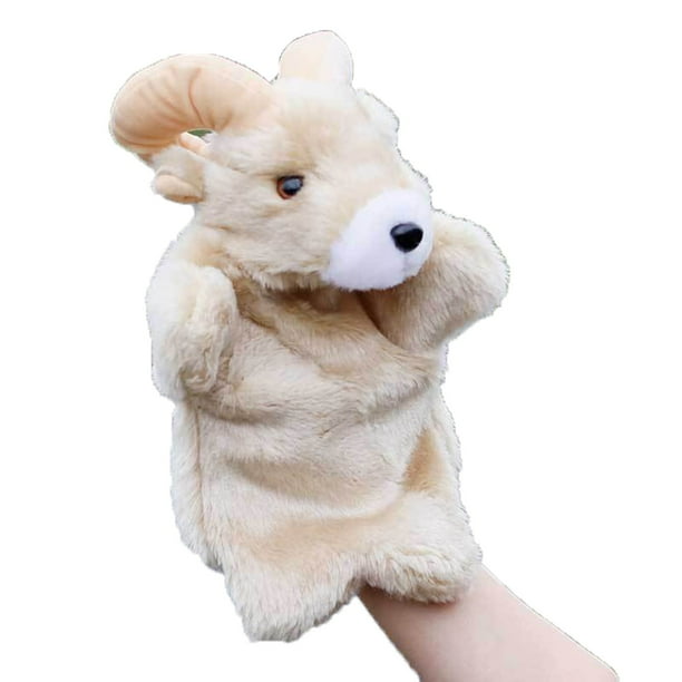Títere de Mano de Animal, Peluche Suave, Muñeco para Juego de Roles con Relleno de Algodón, 25 x 15 x 5 cm para Cuentacuentos, Enseñanza y Jardín Infantil