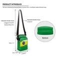 thumbnail image 6 of HELLHERO Brazilian Flag Design Sling Bag with 2 Layers for Outdoor Daily Use, 6 of 7