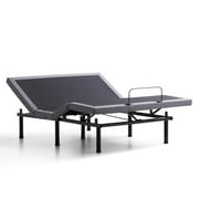 Lucid Premium Steel Adjustable Bed Base with Zero Clearance, Queen