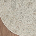 thumbnail image 4 of Nourison Oushak Home 4' x Round Light Grey Vintage Indoor Rug, 4 of 8