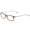 Brown, variant on John Varvatos Rectangular Eyeglass Frames V338 52.5mm Brown