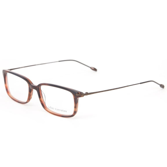 John Varvatos Rectangular Eyeglass Frames V338 52.5mm Brown