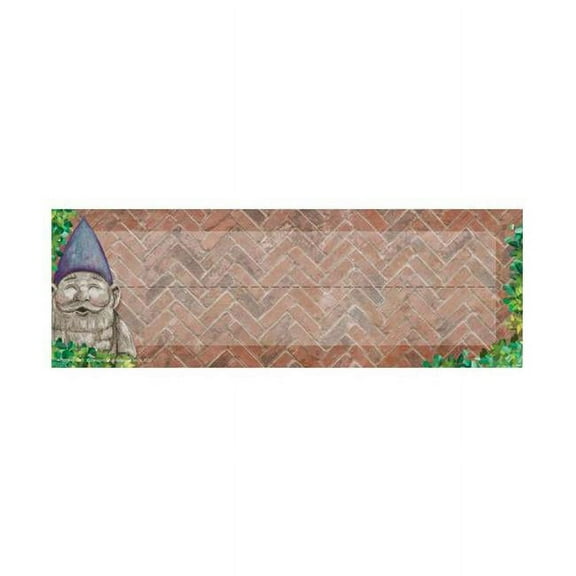 Curiosity Garden Self-Adhesive Name Plate, 9-5/8" x 3-1/4", Pack of 36