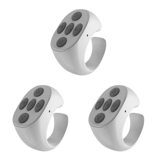 Sidaley Controlador de Selfie para teléfono móvil Anillo de volumen inalámbrico compatible con Bluetooth Botón de volteo de teléfono inteligente con Type2 NO2