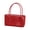 Red, variant on Trendy Mesh Pattern Handheld Purse PVC Construction Handbag Beach Bag Great For Picnics And Outdoor Activities
