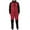 Red, variant on Aofany Men's Tracksuit Set Fashion Sweat Suits 2Pcs Outfits Casual Color Block Athletic Hooded Sportswear