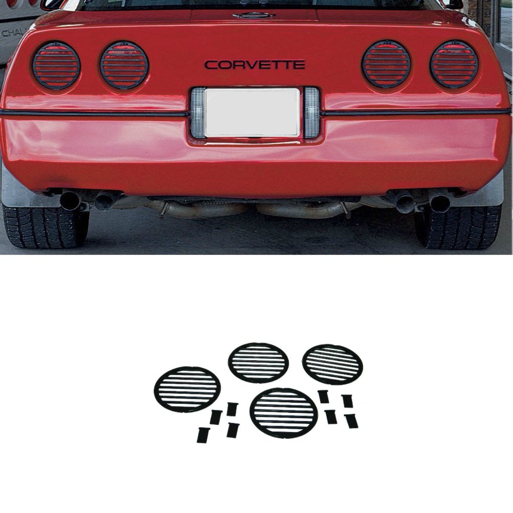 C4 Corvette Tail Light Louver Cover Kit Fits 84 through 90 Corvettes
