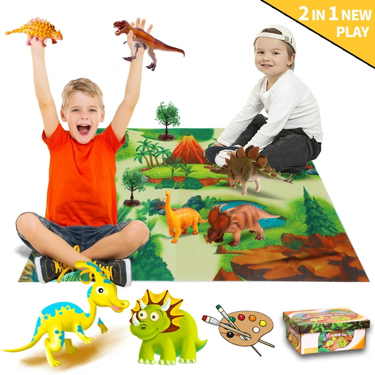 ORILEDA 3D Dinosaur Painting Kit Kids Crafts and Arts for Boys and Girls  Paint Your Own Dinosaurs 56PCS Perfect Birthday Gifts for Ages 4-8 Years  Old 