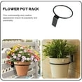 thumbnail image 5 of Trianu 3 Pack Plant Holder Ring, Flower Pot Mounting Ring, Wall Planter Hook, Metal Plant Hanger Ring, 4 inch, 5 of 7