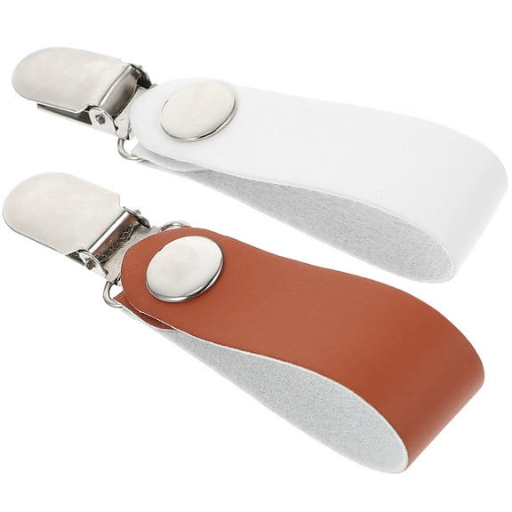 FRCOLOR 2Pcs Metal Hat Clip for Travel Accessories and Wear-Resistant Clamp Shape