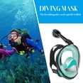 thumbnail image 4 of Gafas De Natación Gafas de natación Separación Tubo de respiración Gafas de buceo (Negro Verde L/XL) Sywqhk Para Estrenar, 4 of 7