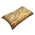 thumbnail image 3 of Disketp Pillow Covers Vintage Map Of The World Pattern Throw Pillow Case Cushion Covers,Cushion For Bedroom,Couch,Home (Pillow core not included)-16"X24", 3 of 9