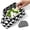 Black and White, variant on Empty Mahjong Tile Bag for 166 American Tiles Woven Clutch Purses for Women for Summer Beach Vacation, Evening Party & Game Lover Gifts