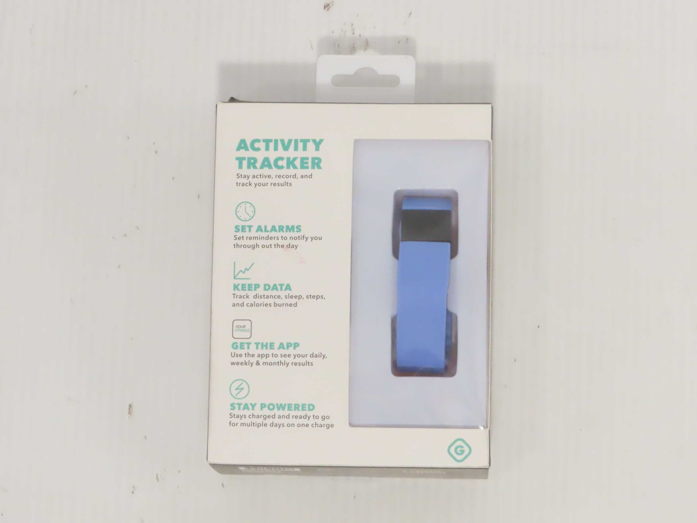 Tracks Distance Activity Tracker by GEMS Teal sleep MORE Calories burned 