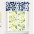 thumbnail image 5 of DriftAway Mason Geometric Trellis Pattern Window Curtain Valance Rod Pocket 14"L x 52"W, 5 of 6