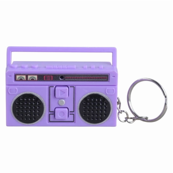 Yiran Vintage Recorder Keychain, Purple, 1 Pack