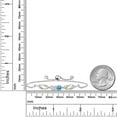 thumbnail image 3 of Gem Stone King 925 Silver and 10K Yellow Gold Lab Grown Diamond Bracelet for Women Topaz Moissanite (1.17 Cttw), 3 of 3