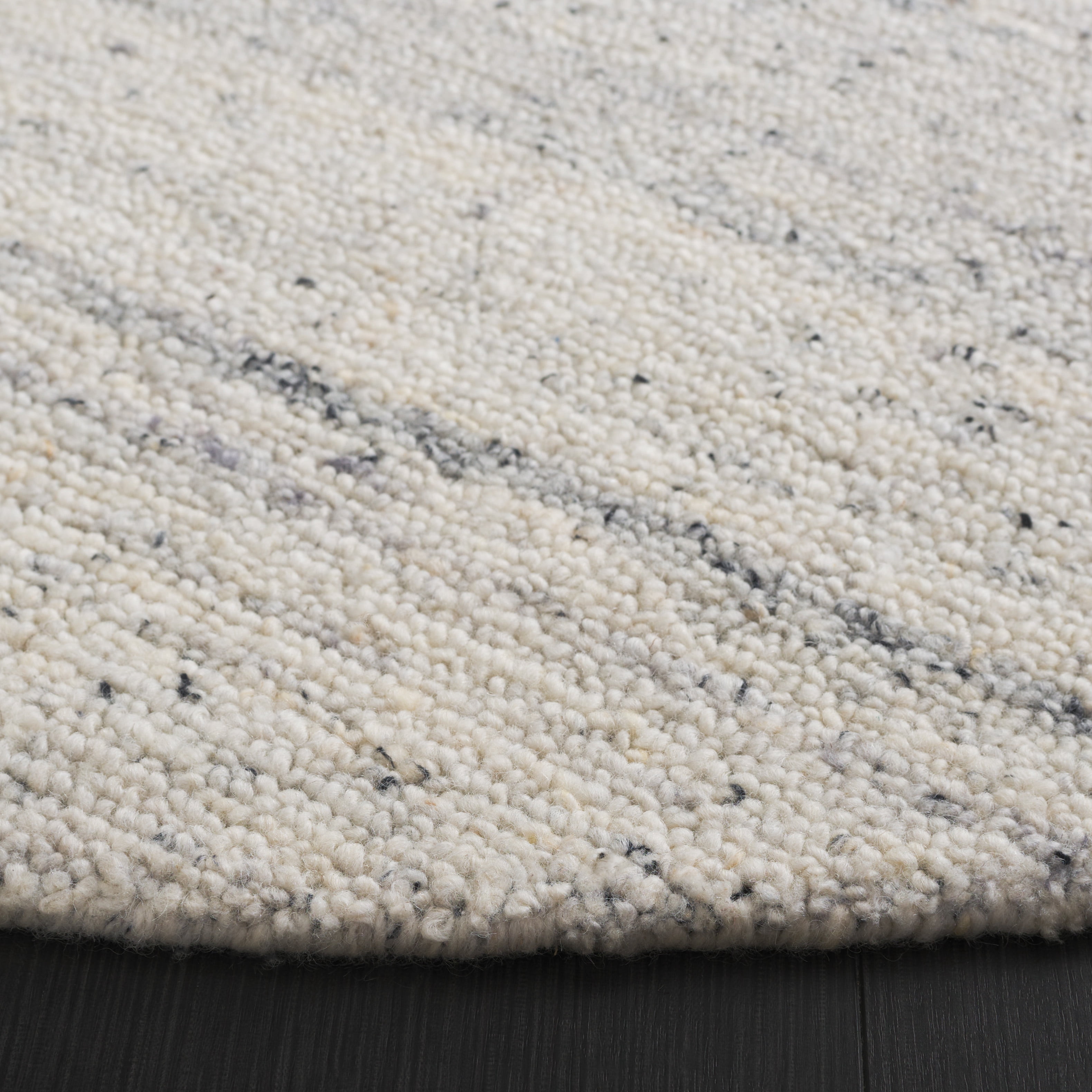 SAFAVIEH Restoration Vintage Chao Abstract Area Rug, Light Grey/Beige, 6' x 6' Round