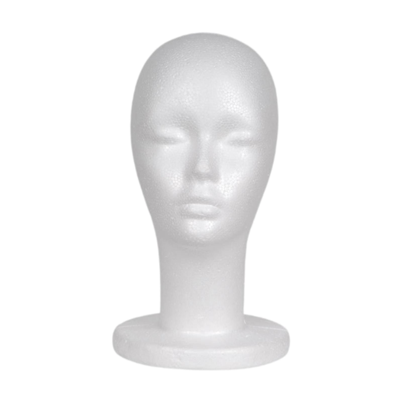 Serenable 2xFoam Mannequin Head Display Model for Stylist Clothing Stores