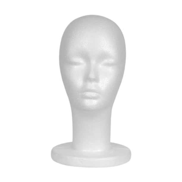 Soporte de espuma para cabeza de peluca, soporte para sombrero, tocado, suave, profesional, modelo de exhibición de pelucas, soporte de exhibición de estilo A