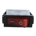thumbnail image 3 of Rocker Switch ON OFF Bright Bipolar 28x10mm 250V 15A 3 Terminals RED, 3 of 4