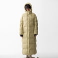 thumbnail image 2 of Abrigo de invierno para mujer 2024, nuevas chaquetas para mujer, a prueba de viento, gruesas, cálidas, chaquetas informales, holgadas, con capucha, prendas de vestir exteriores largas para mujer, 2 of 5