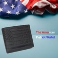 thumbnail image 6 of Distressed Vintage Leather Patriot American Flag Wallet -GOD BLESS AMERICA RFID Blocking Leather US Flag Men's Bifold Western Style Wallet Black, 6 of 7