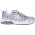 thumbnail image 2 of Geox J Spaziale Kid's Mesh Slip On Light Up Trainers In Silver Size 3.5, 2 of 6