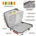 thumbnail image 4 of Haosy Accordion File Organizer Zipper Binder 500 Sheet 6-Tab Expanding File Folder Multi-Pocket 1.2 Inch 3 Ring Christmas Gnomes and Presents, 4 of 7