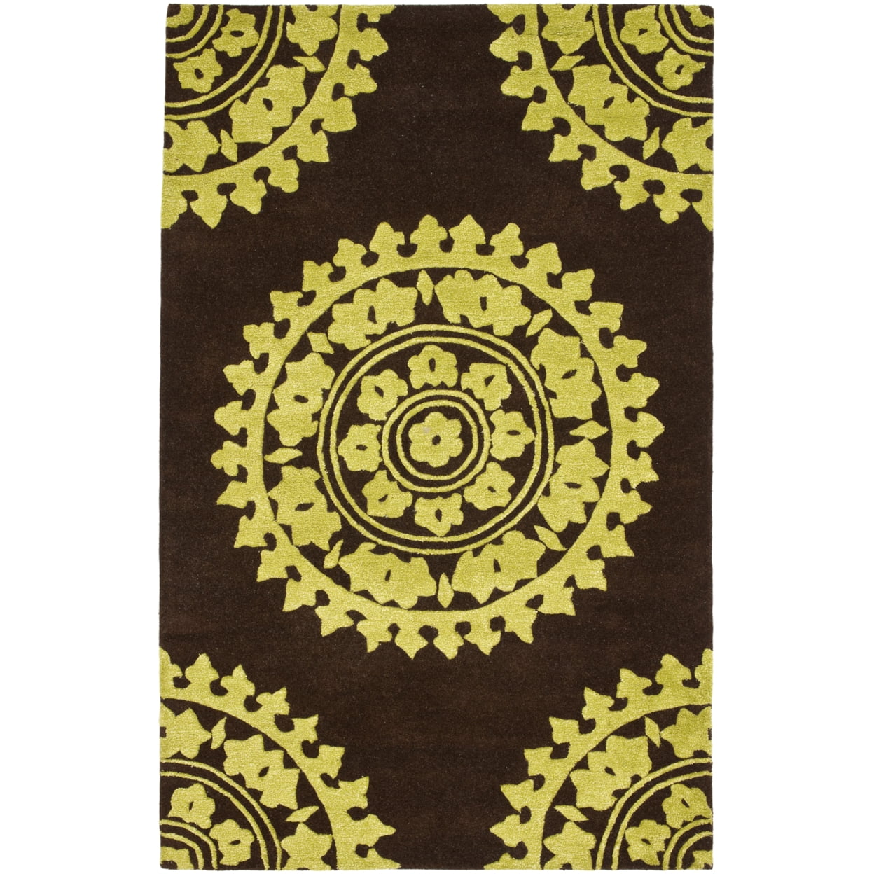 Safavieh SOH732B Soho Brown / Green