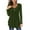 Army Green, variant on Summer Savings Clearance! yievot Womens Long Sleeve Tops Women's Tunic Tops Long Sleeve Casual Solid Solor Decorative Buttons Round Neck Shirts Christmas Gift