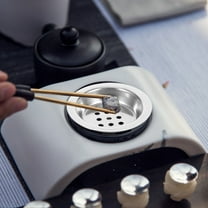 WASHWEPE 2Pcs Charcoal Holder Bukhoor Burner Stainless Steel Outdoor Picnic Camping Tool