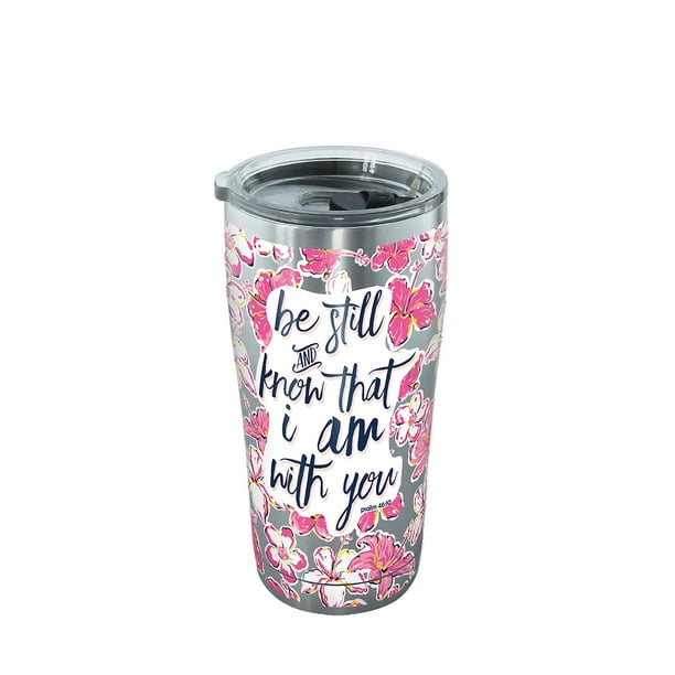 Simply Southern Be Still Floral 20 oz Stainless Steel Tumbler with lid