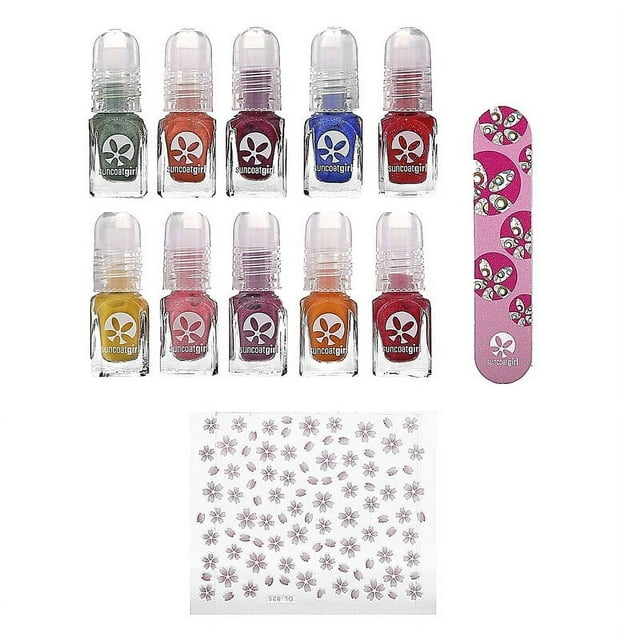 SuncoatGirl, Kit de Vernis à Ongles à Base d'Eau, Palette de Fête, Kit de 12 Pcs Lot de 3