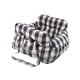 thumbnail image 2 of Asiento de coche para perros pequeños, suave y lavable, para cachorros y gatitos. blanco negro y L, 2 of 9