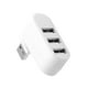 thumbnail image 1 of Mini divisor giratorio de 3 puertos USB Hub U Disk Reader para PC (USB 2.0 blanco), 1 of 6