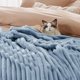 thumbnail image 3 of Manta Bedsure GentleSoft, forro polar de franela, tamaño king, 270 x 230 cm, azul, 3 of 7