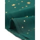 thumbnail image 5 of Vestido Allegra K de mujer de gasa con cintura fruncida y manga larga con estrellas brillantes Verde Oscuro XS, 5 of 6