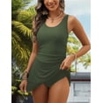 thumbnail image 3 of Women One Piece Tummy Control Swimsuit Modest Swim Dress Bathing Suit Skirt Swimwear, 3 of 5