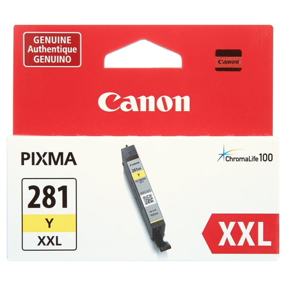 Canon CLI-281 XXL Ink Tank, Yellow, 1 Each (CNMCLI281XXLYW)