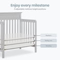 thumbnail image 5 of Dream On Me Harbor 4-in-1 Convertible Mini Crib in Pebble Grey, Greenguard Gold Certified, 5 of 9