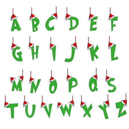 

Chandelier Beads 26pc Christmas Wooden 26 Letters Christmas Initial Ornaments Unfinished Wood A To Z Ornament Letters Decorative Hanging Xmas Wooden Alphabet Letters For Wire Garland Christmas